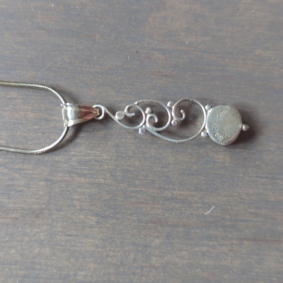 Sterling Silver and Turquoise Pendant - Picture 4 of 6